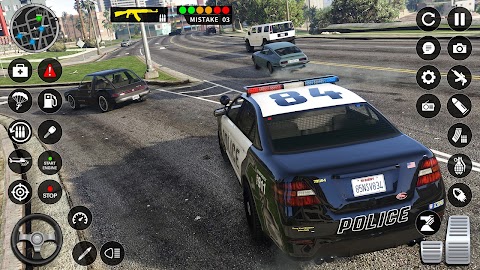 警察追跡ゲーム: カーレースのおすすめ画像1