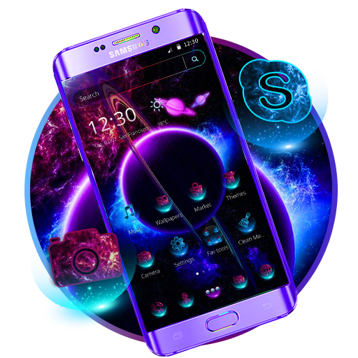 Earth Night Galaxy Theme