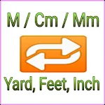Cover Image of Download M, Cm, mm to yard, feet, inch converter app 1.0 APK