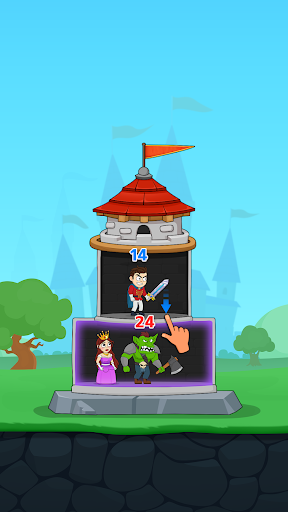 Android application Hero Tower Attack- Rescue Game screenshort
