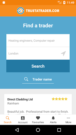 Android application TrustATrader screenshort