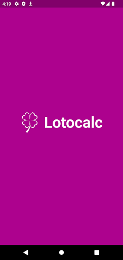 Android application Lotocalc screenshort