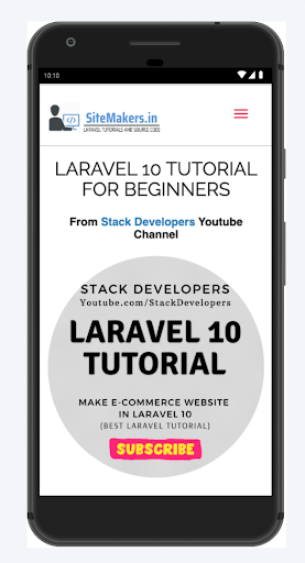 Site Makers - Laravel Courses Screen 3