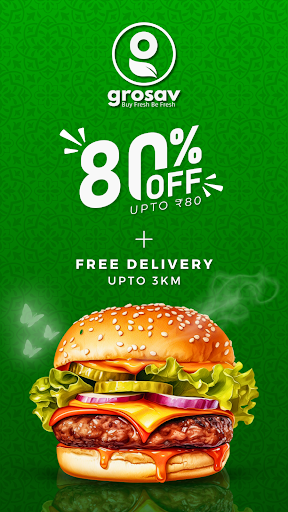 Android application Grosav Food Delivery App screenshort