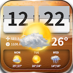 Cover Image of Download Transparent temperature forecast widget&clock 16.6.0.6271_50157 APK