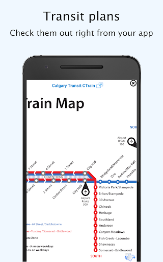 Calgary Transport Live/Offline Screen 2
