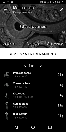 Vista previa de la aplicación