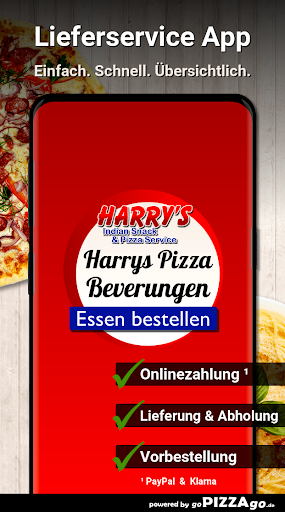 Android application Harrys Pizza Service Beverunge screenshort
