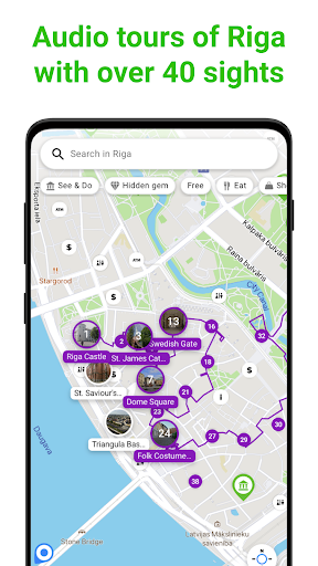 Android application Riga Audio Guide by SmartGuide screenshort