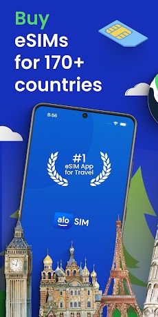 aloSIM - eSIM Travel Sim Cardのおすすめ画像1