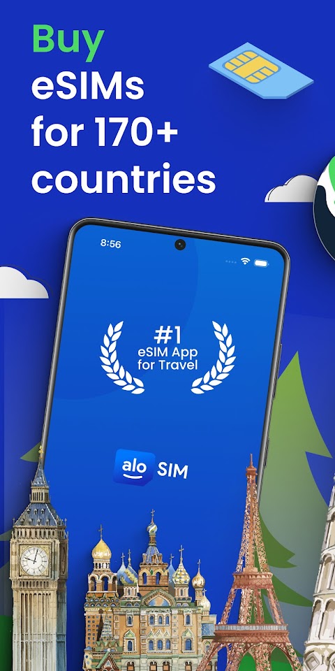 aloSIM - eSIM Travel Sim Cardのおすすめ画像1