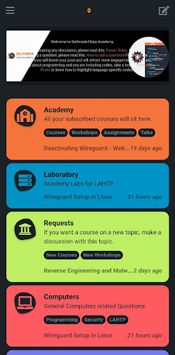 Android application SNA Discussion screenshort