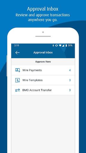 Android application Online Banking for Business screenshort