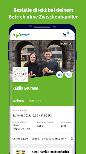 regiocart - regionale Produkte Screen 2