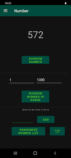 Android application Randomize Everything Generator screenshort
