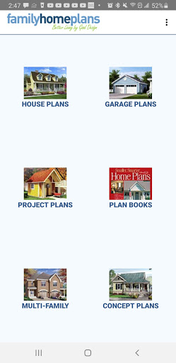 Android application Family Home Plans screenshort
