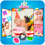 Happy Birthday Song Maker - photo slideshow icon