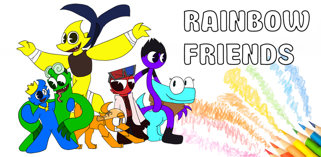16 ideias de Rainbow friends para colorir em 2023