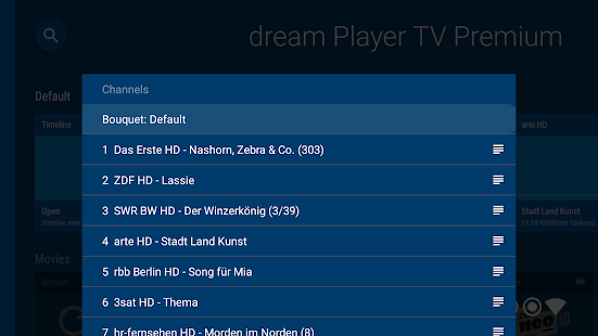 dream Player TV for FritzBox Capture d'écran