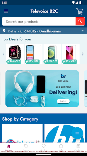 Android application Televoice B2C screenshort