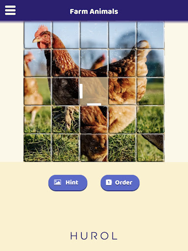 Farm Animals Sliding Puzzle