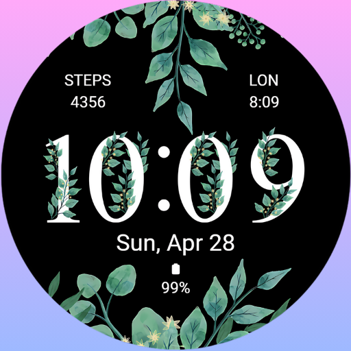 Floral Watch Face for Women 1 Header - AppWisp.com