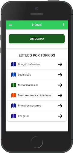 Android application Simulado auto escola 2024 screenshort