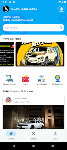 Android application ANJANGSONO MOBILE screenshort