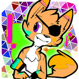 Coloring games Foxy at 5 night icon