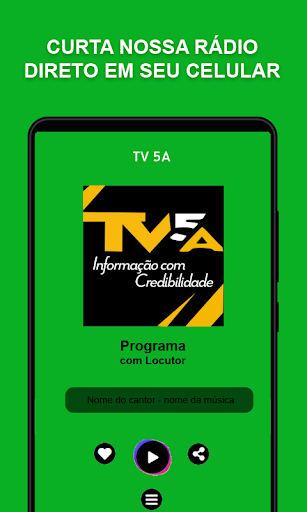Android application tv5a screenshort