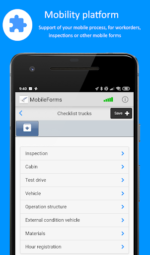 Android application OmniMove Mobile Forms screenshort