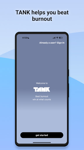 Android application TANK: fight burnout screenshort