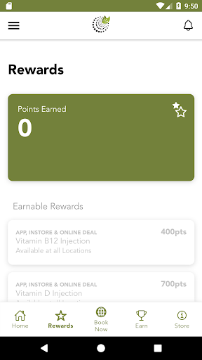 Absolute Health Eugene Rewards Screen 3