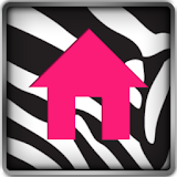 Go Launcher Themes Pink Zebra icon