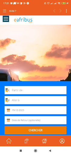 Android application EAFRIBUS screenshort