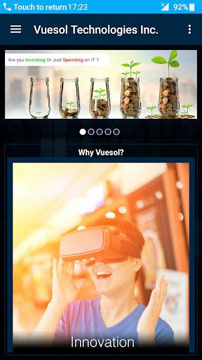 Vuesol Technologies Inc. Screen 2