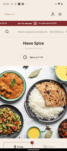 Android application Hawa Spice screenshort