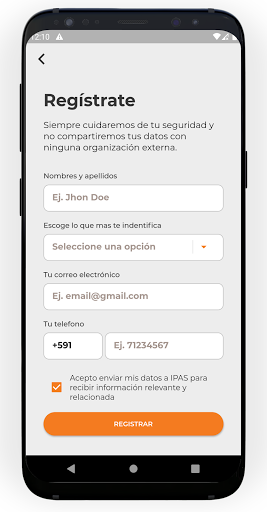 Android application MAIVVS screenshort