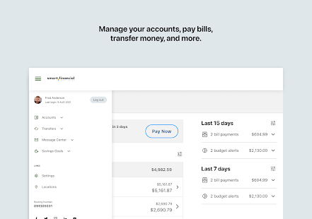Smart Financial Mobile App Screenshot