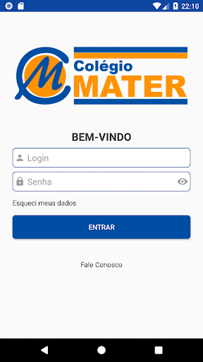 Android application Colégio Mater screenshort