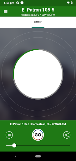 Android application El Patron 105.5 screenshort