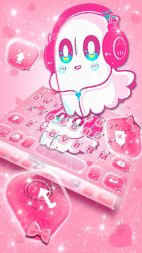 Android application Kawaii Earphone Ghost Keyboard screenshort