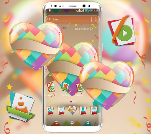 Android application Artistic Heart Launcher Theme screenshort