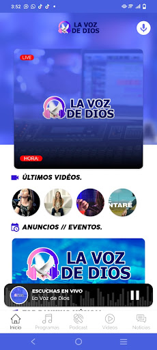 Emisora La Voz de Dios Screen 2