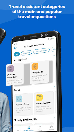 TripBot: AI Travel Assistant Screen 2