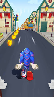Hedgehog 3D Blue Run 1.1 APK screenshots 9