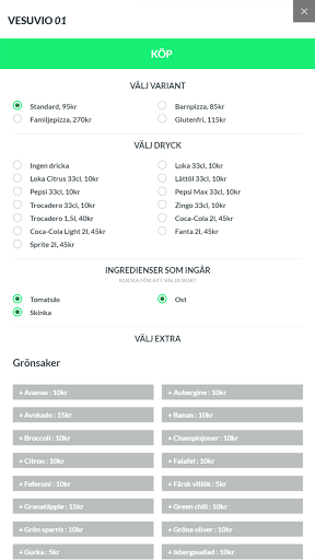 Huddinge Pizzabutik Screen 3