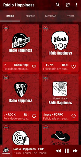 Android application Rede de Rádios Happiness screenshort