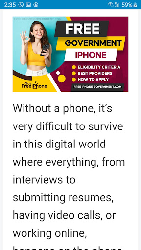 Freee iPhone Government Screen 3