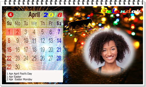 Calendar 2018 photo frame wallpaper